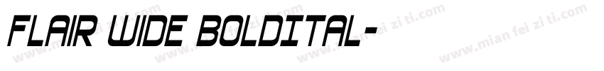 Flair Wide BoldItal字体转换